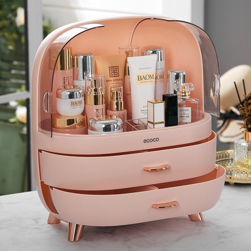 Large pink make organiser - large,