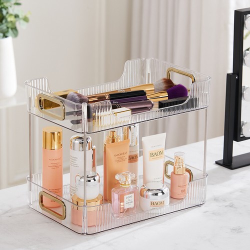 Double layer cosmetic rack - double-layer,