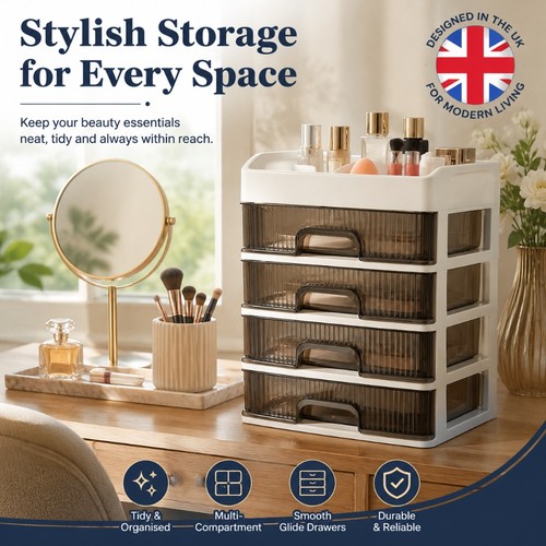 Large makeup organizer with - organizer,