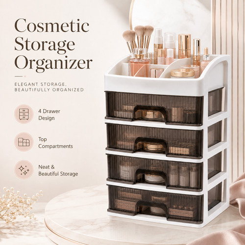 Large makeup organizer vanity - organizer,