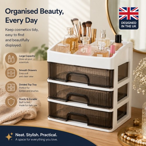 Large makeup organizer with - organizer,