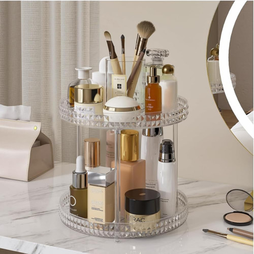 Rotating makeup organiser - rotating,