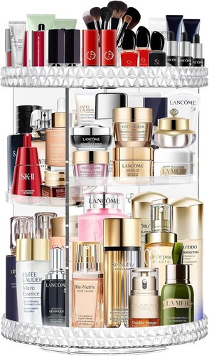 360 rotating makeup organizer - rotating,