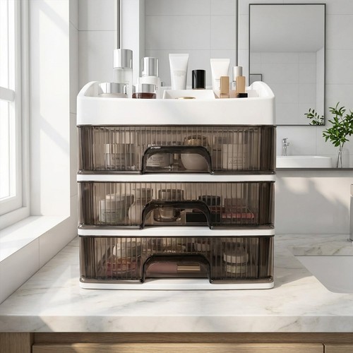 Large makeup organizer with - large,