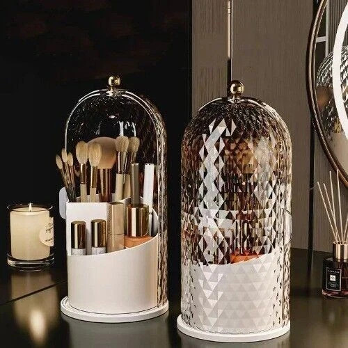 Rotating makeup brush - brush, holder