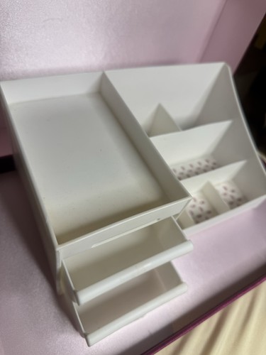 White plastic makeup skincare - makeup,